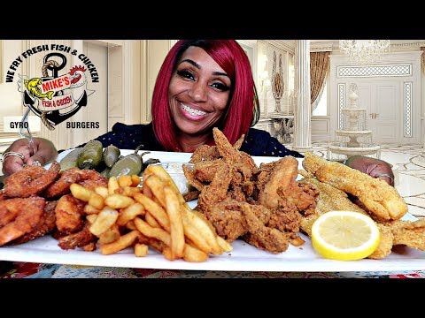 Mike's Fish & Chicken in Ohio⚠ Smacking and Chewing with mouth open