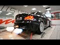 Bmw 1m with akrapovic exhaust  crazy pops  bangs map  loud sounds  flames on the dyno