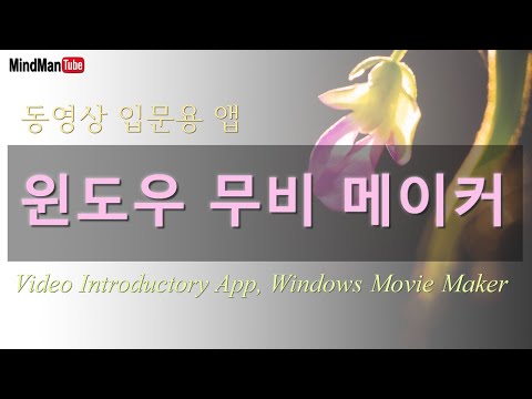 동영상 입문용 앱, 윈도우 무비 메이커 -Video Introductory App, Windows Movie Maker