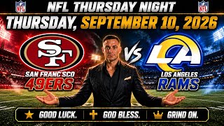 🔥 3 Free Sports Betting Picks NFL Thursday 9-10-2026 49ers vs Rams l Astros vs Phillies