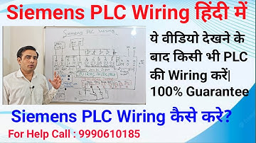PLC Training - Siemens PLC Wiring- Input/Output/Source/Sink  PLC Wiring in hindi #plc #siemens #hmi