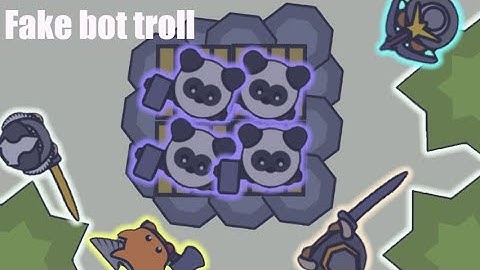 Moomoo.io: fake bot troll + some decent fights
