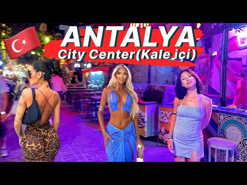 ANTALYA TURKEY : Antalya's Kale İçi: A Captivating 4K Walking Tour Through the Heart of the City
