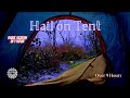 The sound of hail on a tent  dark screen in 1 hour  over 9 hours