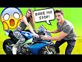 Teaching My GIRLFRIEND How to Ride A Motorcycle! *She Crashed*