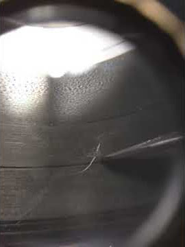 Scratch repair on vinyl records
