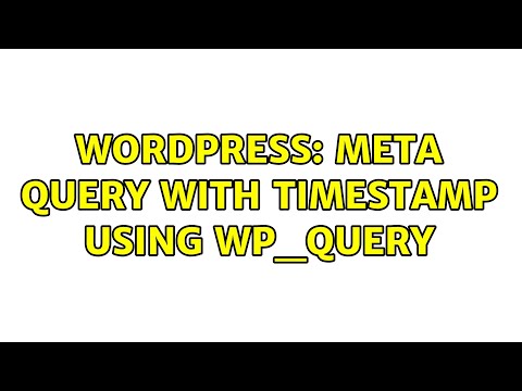 Wordpress: Meta query