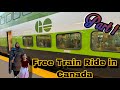 First train ride in canada  free trains in canada  pakistani single mom life vlogs in canada