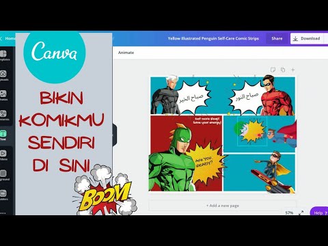  Cara  Membuat Desain Komik di  Aplikasi Canva  YouTube