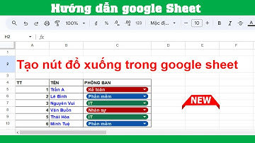 Hướng dẫn tạo nút đổ xuống trong google sheet | NT Software