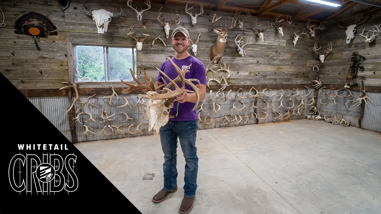 Whitetail Cribs GIANT KANSAS BUCKS!! Two Man Caves Stacked with Deer