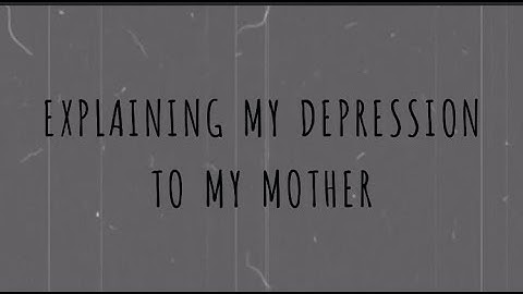 Explaining my depression to my mother // By Sabrina Benaim // Audio // Spoken Poetry