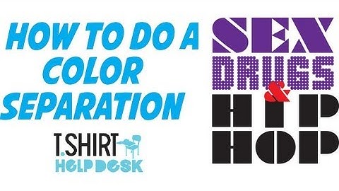 How to do a Color Separation using Illustrator CS6