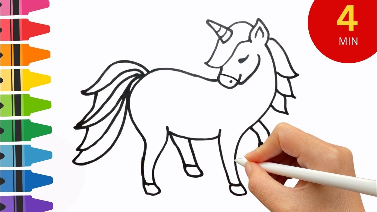 How to Draw Cartoon Horse| Drawing Tutorial step by step | Learn