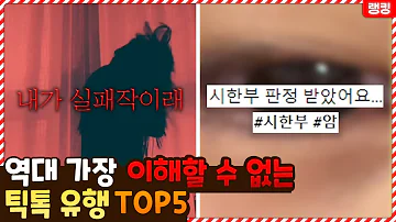 여러분 저 시한부 판정 받았어요 역대 가장 이해할 수 없는 틱톡 유행 TOP5