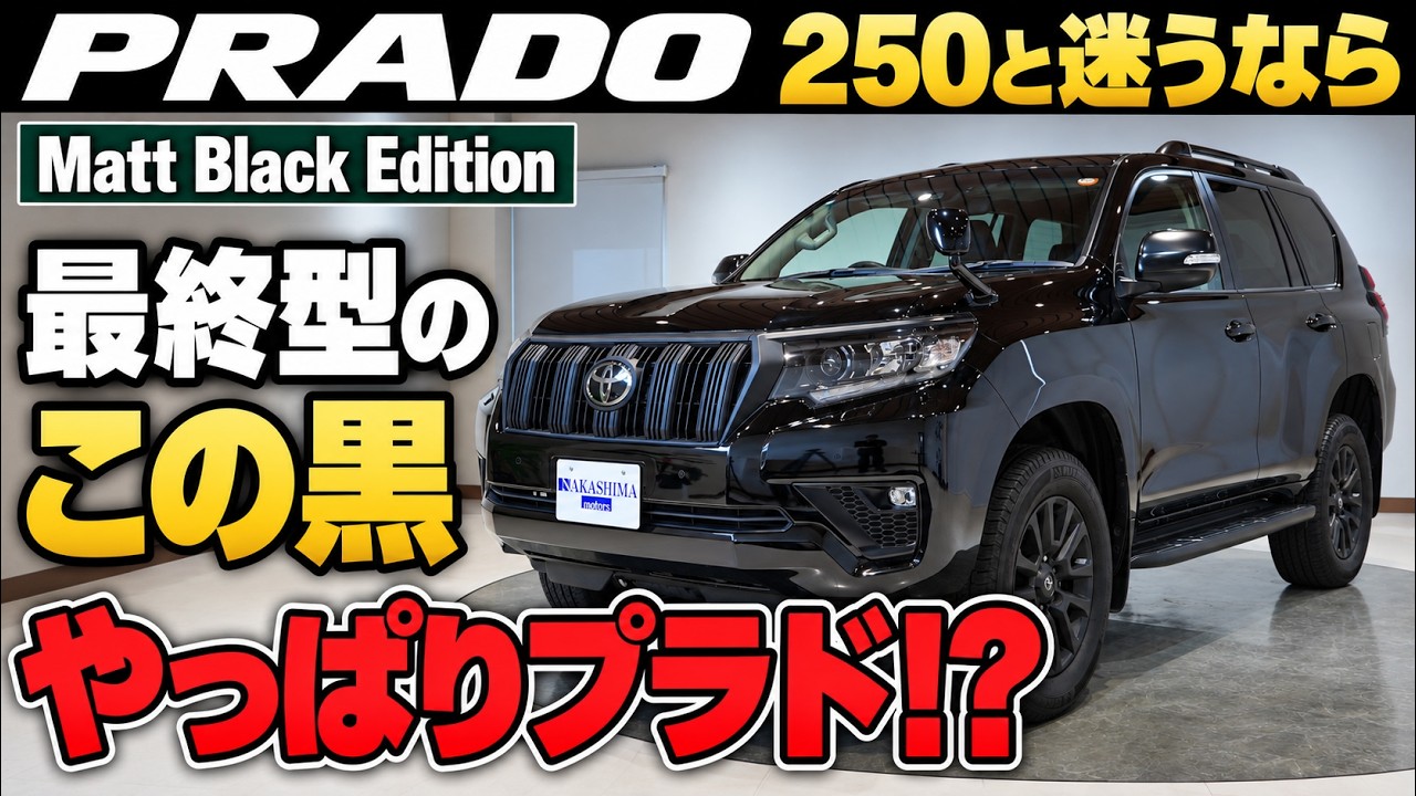 【ヒロ】ランクル プラド Matt Black Edition用グリル ランクル250よりプラド？黒のMatt Black Editionを見て考えた - YouTube