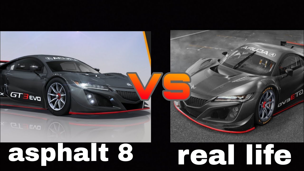 asphalt 8 cars engine sound vs real life part 1 - YouTube