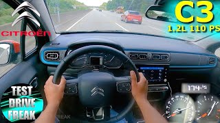 2022 Citroen C3 1.2 PureTech 110 110 PS TOP SPEED AUTOBAHN DRIVE POV