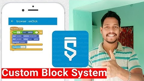 custom block system project in sketchware pro #AndroidAppdeveloper#sketchware #aauraparti