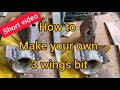 How to make your own 3 wings drill bit | water well drilling | home made