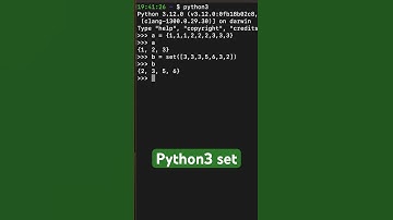 Множества в Python