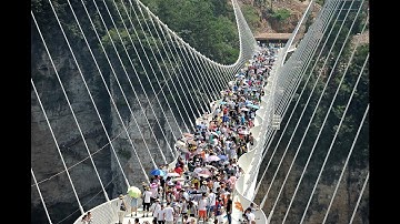 China closed the world’s highest and longest glass bridge after just 16 days