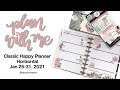 Plan With Me Classic Horizontal Happy Planner: Jan 25-31, 2021