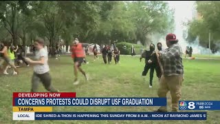 Graduation concerns amid oncampus protests at USFTampa