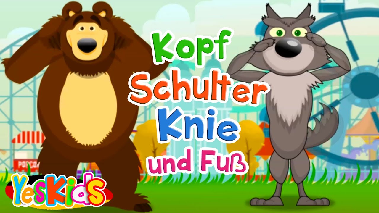Kopf, Schultern, Knie und Fuß YesKids Kinderlieder YouTube