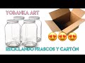 7 MANUALIDADES 😱 RECICLANDO CARTÓN y FRASCOS de CRISTAL ♻️♻️♻️