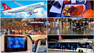 تجربتي مع الطيران التركي✈️ جولة في مطار إسطنبول الضخم ?