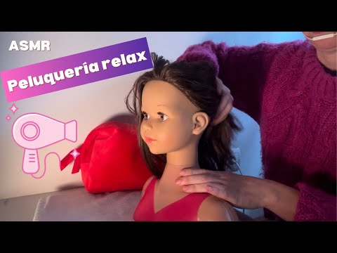 ASMR 💖💇🏻‍♀️Peluquería relax: masaje, corte de pelo y secador 💆🏻‍♀️💖 Soft spoken en español