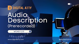 Understanding WCAG SC 1.2.5 Audio Description (Prerecorded) (Level AA)