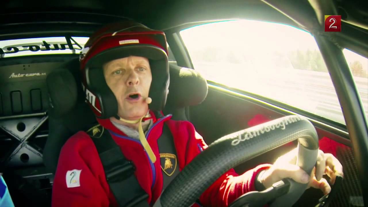 Tommy Rustad provkör en Lamborghini Gallardo Blancpain Super Trofeo på Rudskogen