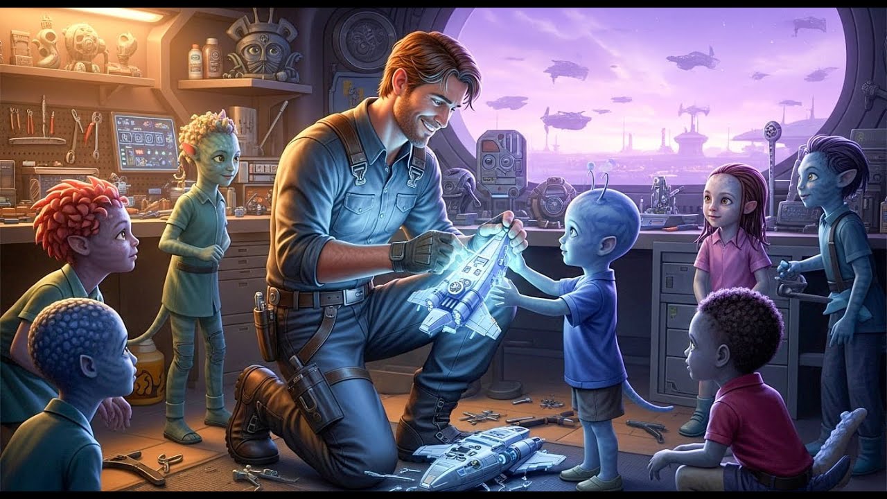 The Human Mechanic Fixed Broken Toys for Free — Then Alien Kids Started Calling Him 