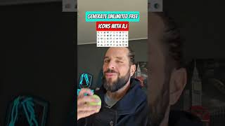 Generate Unlimited FREE icons with AI #ai #design