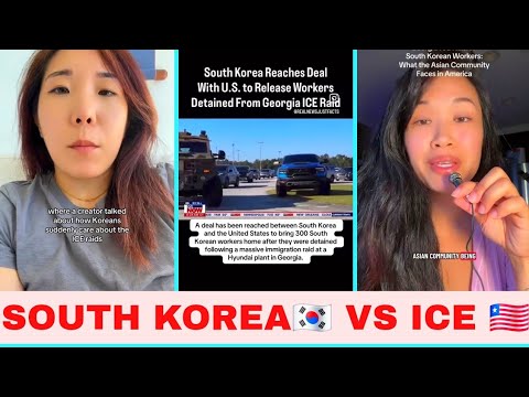 ICE Raid SHOCKS South Korea😱- Over 300 Koreans Detained in Georgia Raid ...