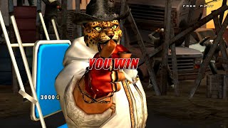 Tekken 5 Dark Resurrection Online PS3 gameplay - Arcade Mode with King