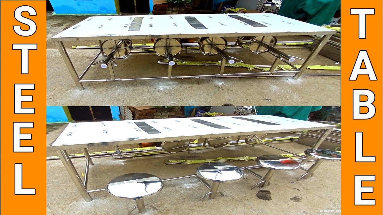 stainless steel table for hotel design || Steel folding table || ss table design canteen ke liye