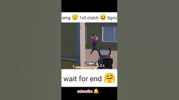 WAIT FOR 1V3 CLUTCH 😆 #shorts #bgmi