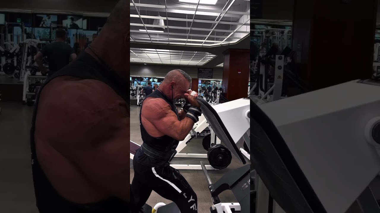 If you’re looking for a different way to build tricep mass try close grip presses on the leg press