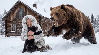 A 90-year-old woman saved a brown bear cub from the -71°C cold in Siberia, and the ending...