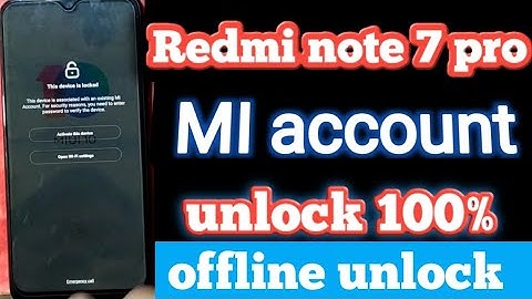 Redmi note 7 pro mi account unlock 100% ufi box