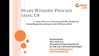 Start Windows process in C# .NET