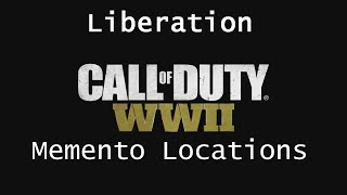 CoD: WWII | Memento Locations - Liberation | Collectibles