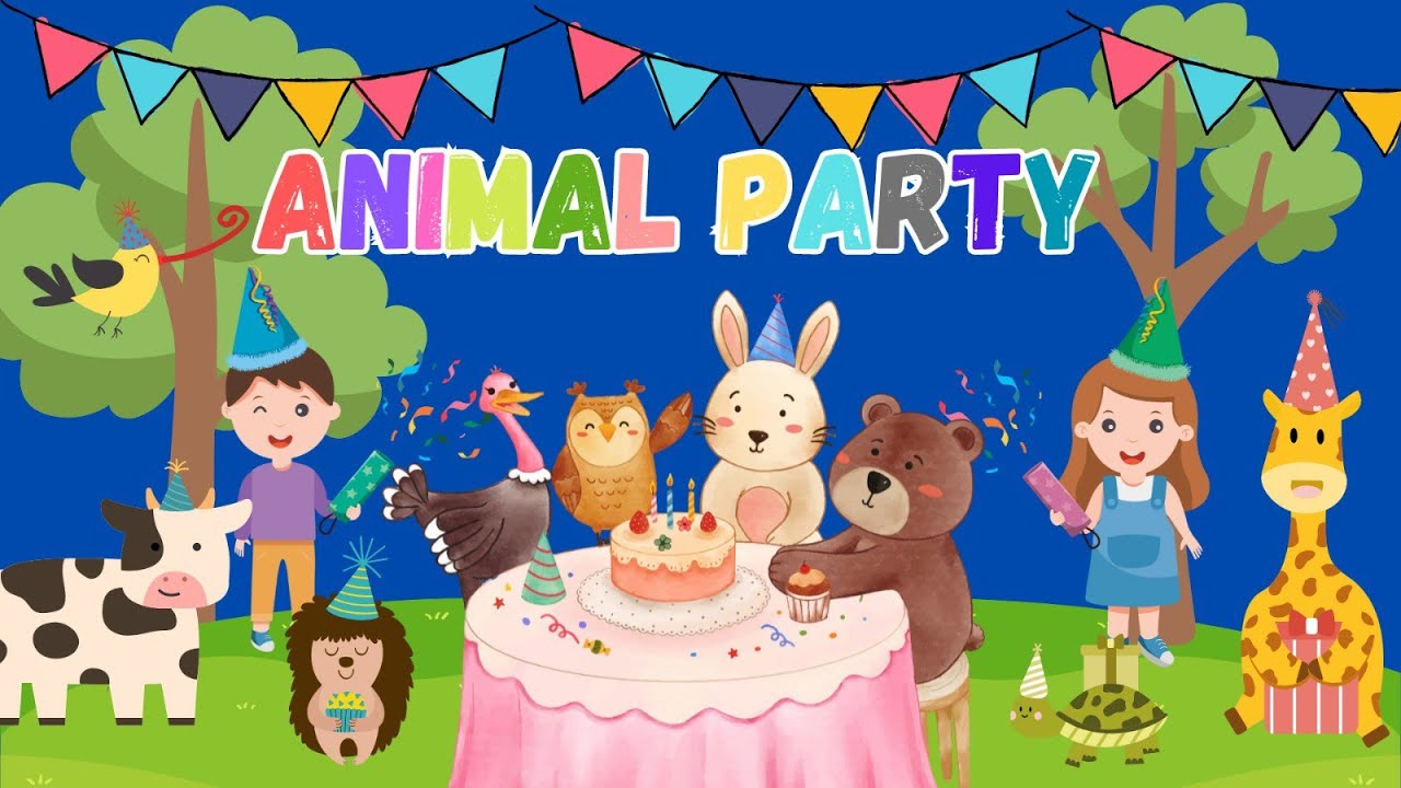 Animal Party - Fun Children's Song with Dancing Animals - Limas