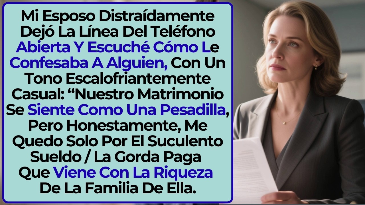 Nuestro Matrimonio es una Pesadilla, me Quedo por la Plata de su Familia.
