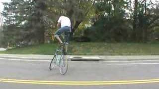 Fixed Gear Tall Bike Backwards Circle