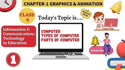 Computer| Parts of Computer | Input Output Devices | Class 6 ICT | Chapter-1 Graphics & Animation