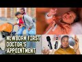 NEWBORN FIRST DOCTOR’S APPOINTMENT, NEWBORN BABY UPDATE || UNBOXING BABY GIFTS